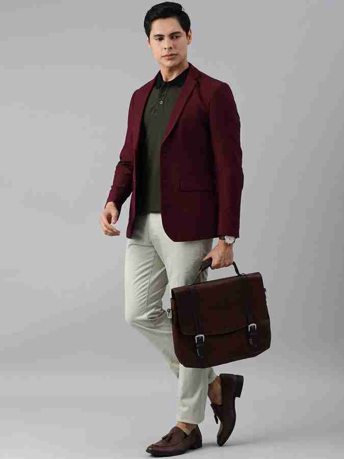 Louis Philippe Sport Self Design Single Breasted Casual Men Blazer