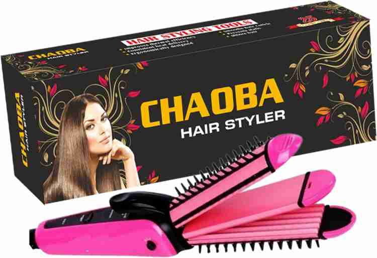 CHAOBA 3 In 1 Hair Care Collection of Electric Hair Curler Hair Straightener Hair Crimper with Ceramic Plate. A. Hair Styler CHAOBA Flipkart