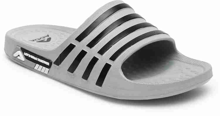 Adda Men Slides Buy Grey Color Adda Men Slides Online at Best