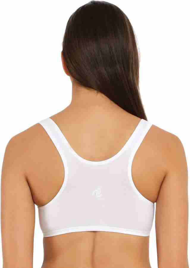 Jockey® Women's Modern Micro Scoop Neck Crop Top - White, S - Fred Meyer