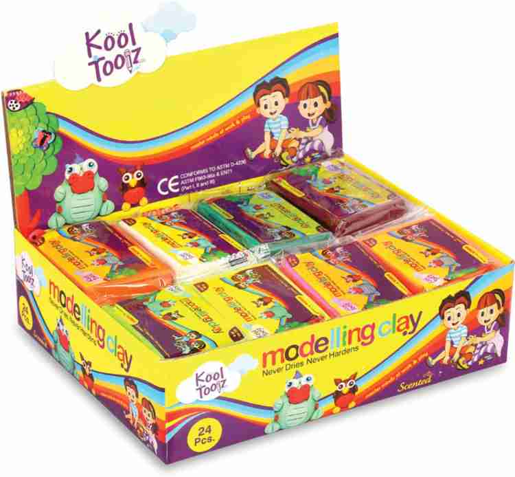 Kores Kool Toolz 24 shades of 60gms Modelling Clay 24 shades of
