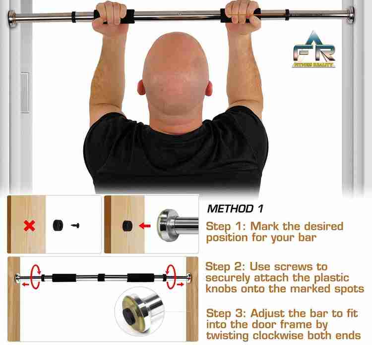 Fitness Reality Doorway Chin Up Bar Upper Body Workout Pull up Bar Buy Fitness Reality Doorway Chin Up Bar Upper Body Workout Pull up Bar Online at Best Prices in India Sports