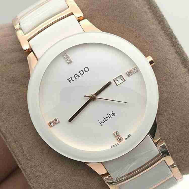 Rado jubile white on sale gold men's watch