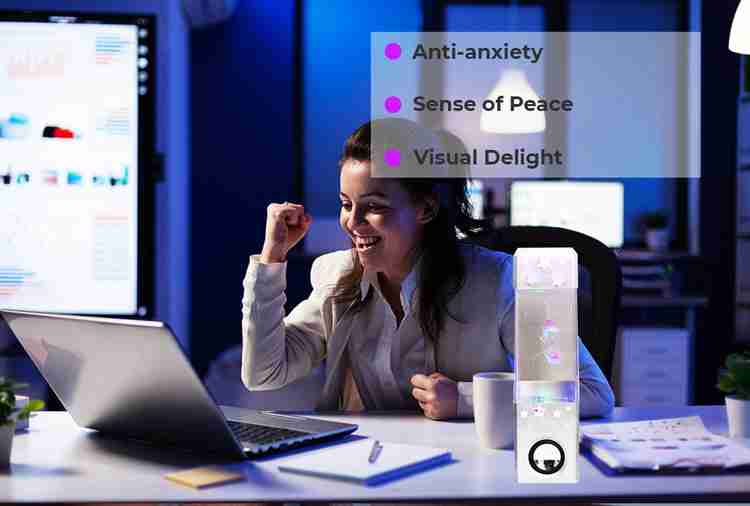 OneLife Multicolor Jellyfish Water Lamps Calming Anti Anxiety Visual Delight Mood lamp Fantasy Jellyfish Lamp with 5 Colour Changing LED Sensory Light Effects Inbuilt Bluetooth Speaker Price in India