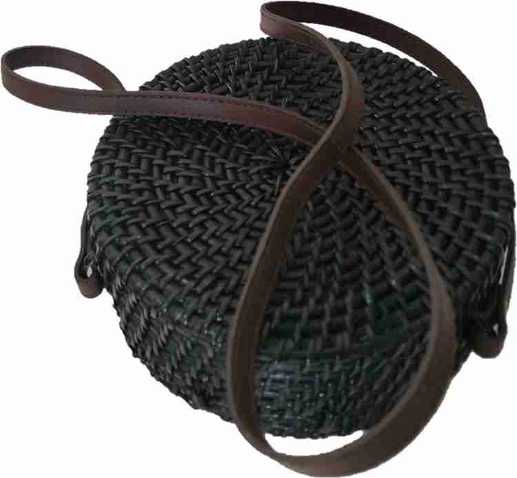 Round cane sling bag clearance