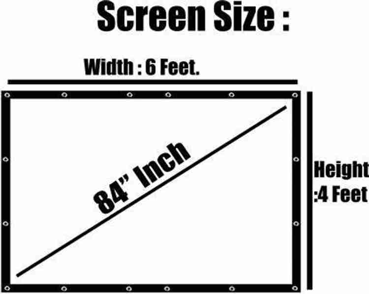 Vilro 3D Supported 6 feet W x 4 feet H 84