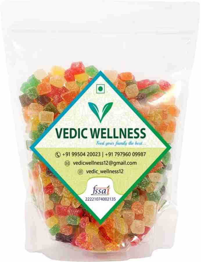 Vedik Wellness Jelly Candy Chocolate Fruits Flavour mix fruit