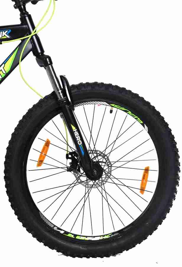 HERO Sprint Monk Front Suspension Dual Disc Semi Fat Bike 26 T Fat