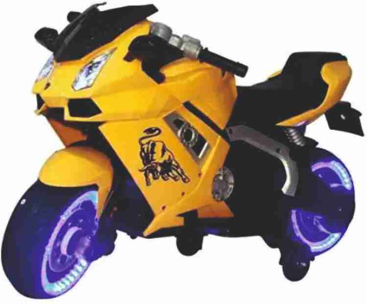 Third Eye Racer Bike Rechargeable battery operated Ride on for kids 2 to 6yrs Bike Battery Operated Ride On Yellow Bike Battery Operated Ride On Price in India Buy Third Eye Racer Bike