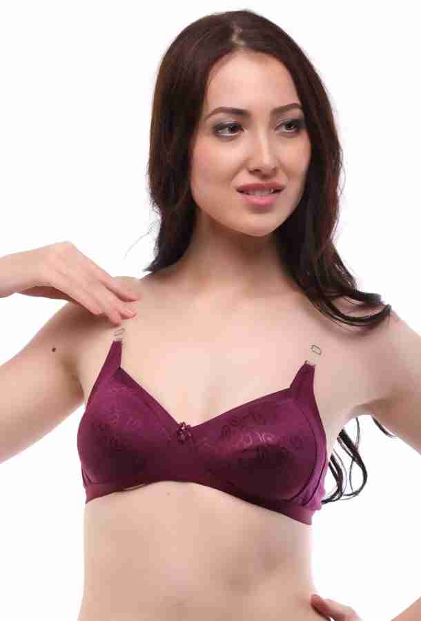 Women Full Coverage Non Padded Bra (Maroon)