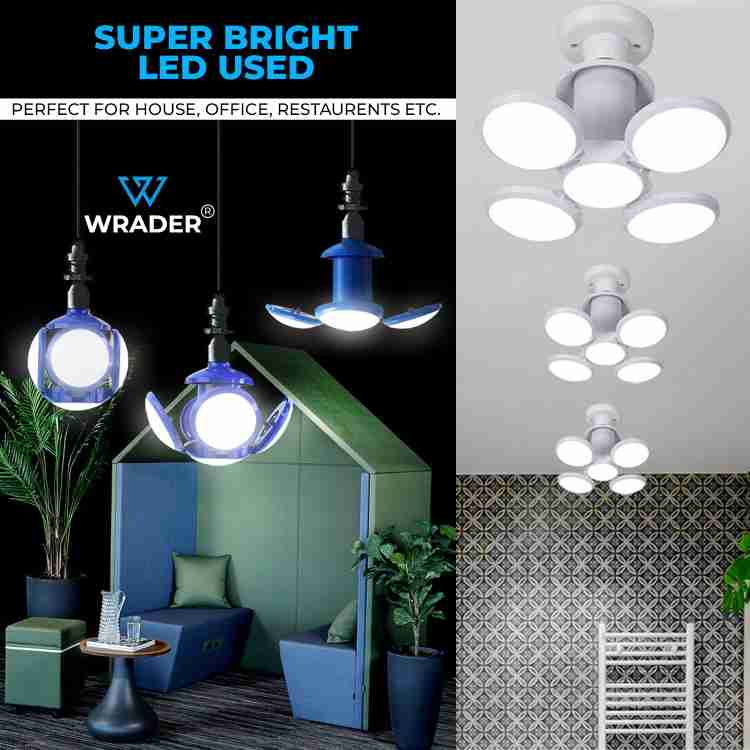 WRADER 5 In 1 LED Light UFO Football LED Light Bulb 40 Watt 100W