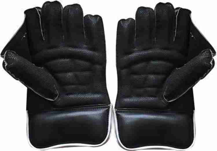Black wicket keeping gloves cheap