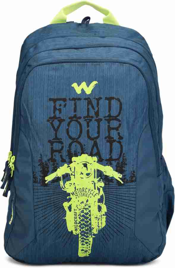 Wildcraft school sales bags blue