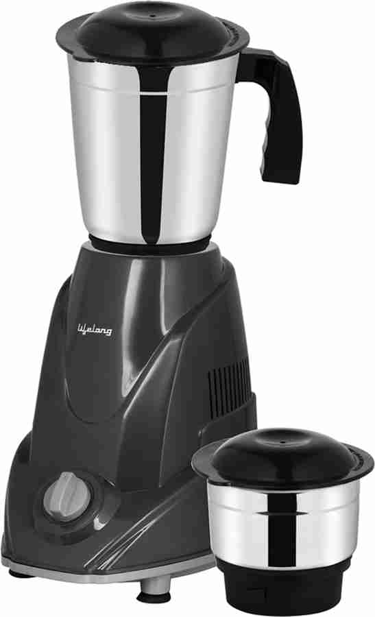 Lifelong Duos – LLMG92 500 Mixer Grinder (2 Jars, Grey)