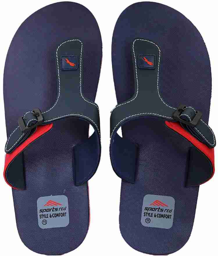 sports red Lets walk ogether Men Slippers Buy sports red Lets
