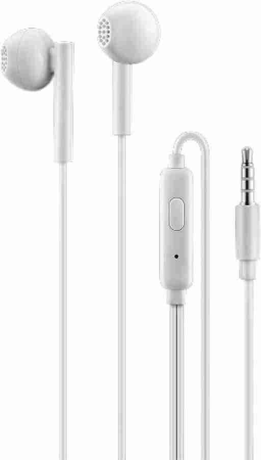 LAVA Elements E3 in Ear Earphone with Mic and Clear Sound White