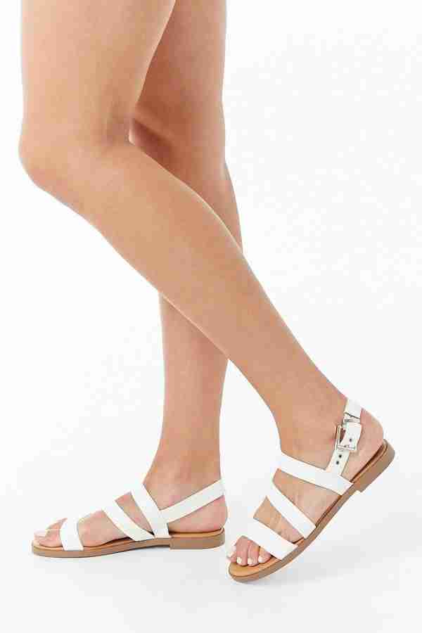 Forever 21 white sandals discount
