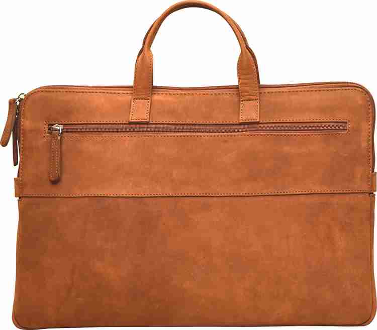 Flipkart Trishikha Genuine Leather Slim Laptop Bag For Men