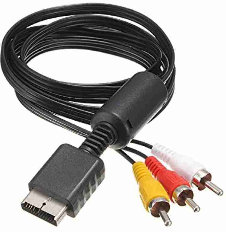 6-Feet RCA AV Audio/Video Cable for PlayStation and PlayStation 2 - Bulk  Packaging