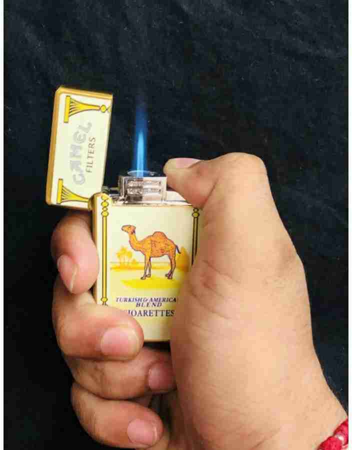 PocktFlames Refillable Windproof Camel filter Lighter