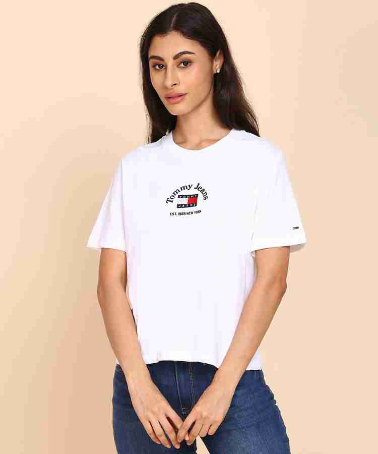 Womens white tommy sale hilfiger t shirt