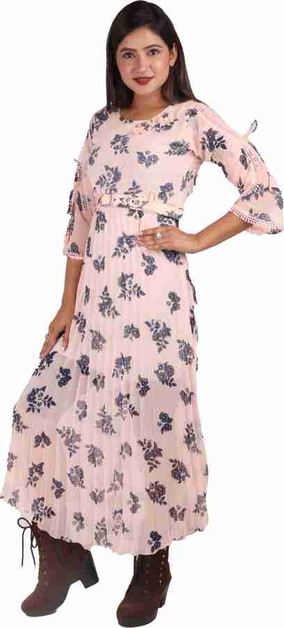 Zara Angel Women Maxi Pink Dress Buy Zara Angel Women Maxi Pink