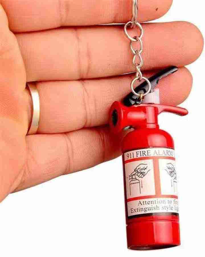 PocktFlames Mini Pendant Type Fire Extinguisher Shaped Metal Cigarette Cigar Lighter Key Chain Refillable NO GAS Pocket Lighter Red Pocket Lighter Price in India Buy PocktFlames Mini Pendant Type Fire...
