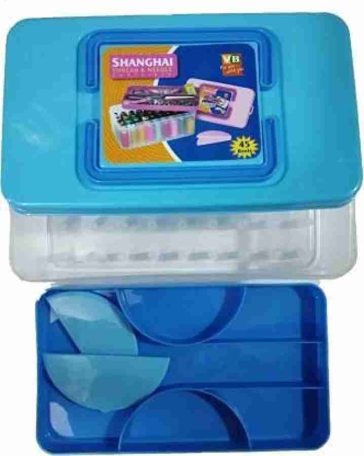 Buy RJ Rojeno Empty Sewing Kit Set Box Needle Thread Reel Plastic Box  Organizer Multi Color(36 pins) Online at desertcartINDIA