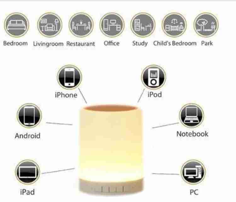 Color changing touch speaker online