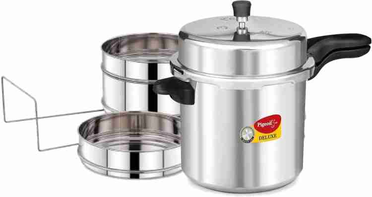 Pigeon Deluxe 10 L Cooker with Suitable Stainless Steel Cooker