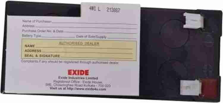 Exide on sale 7ah battery
