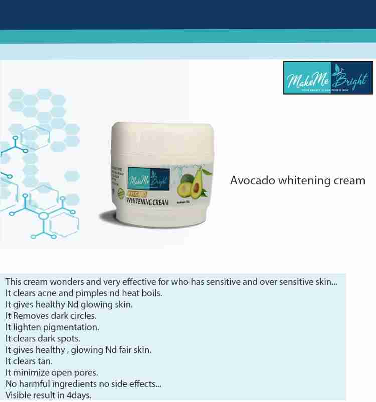 MAKEMEBRIGHT Avocado whitening cream Price in India Buy