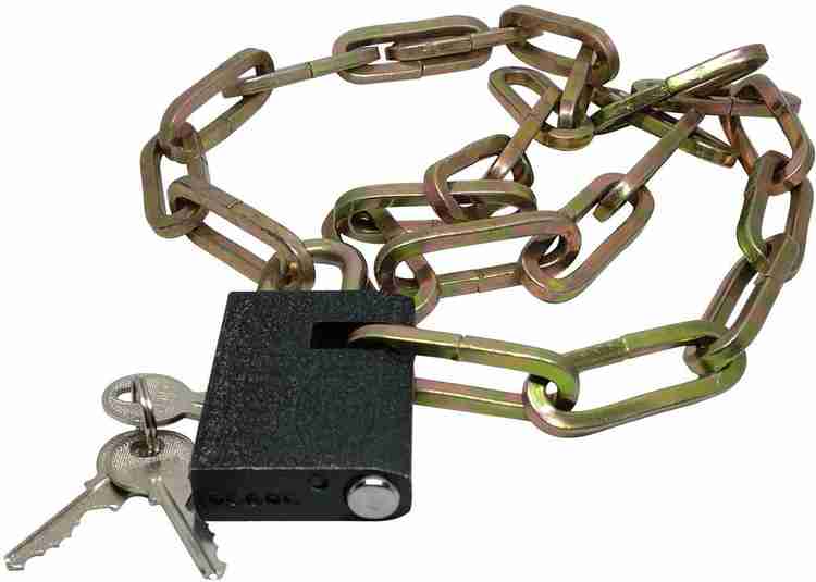 GADGET DEALS Bike Anti Theft Stainless Steel Chain with Medium