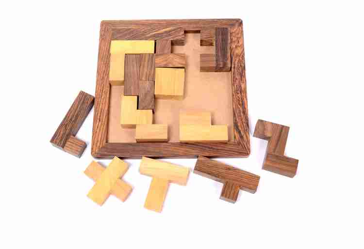 National Wooden Crafts Zig Zag Puzzle A Skill Building 3D Puzzle
