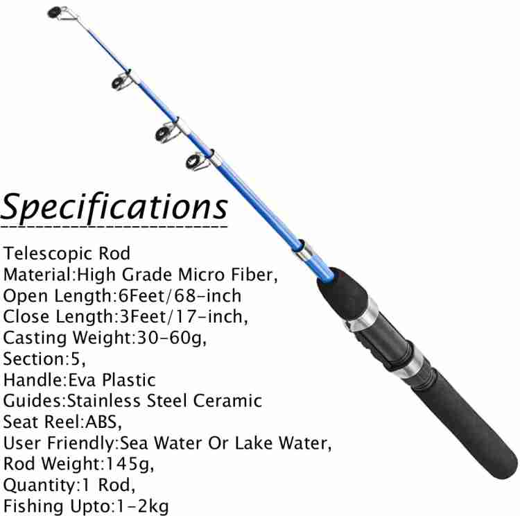 Hunting Hobby Fishing Spinning Rod,Reel,Accessories Complete Combo  (Beginners kit) Multicolor Fishing Rod Price in India - Buy Hunting Hobby Fishing  Spinning Rod,Reel,Accessories Complete Combo (Beginners kit) Multicolor Fishing  Rod online at