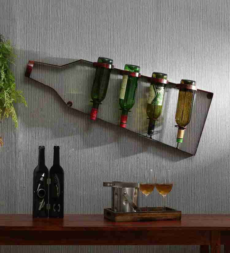 Wine bottle holder wall decor top