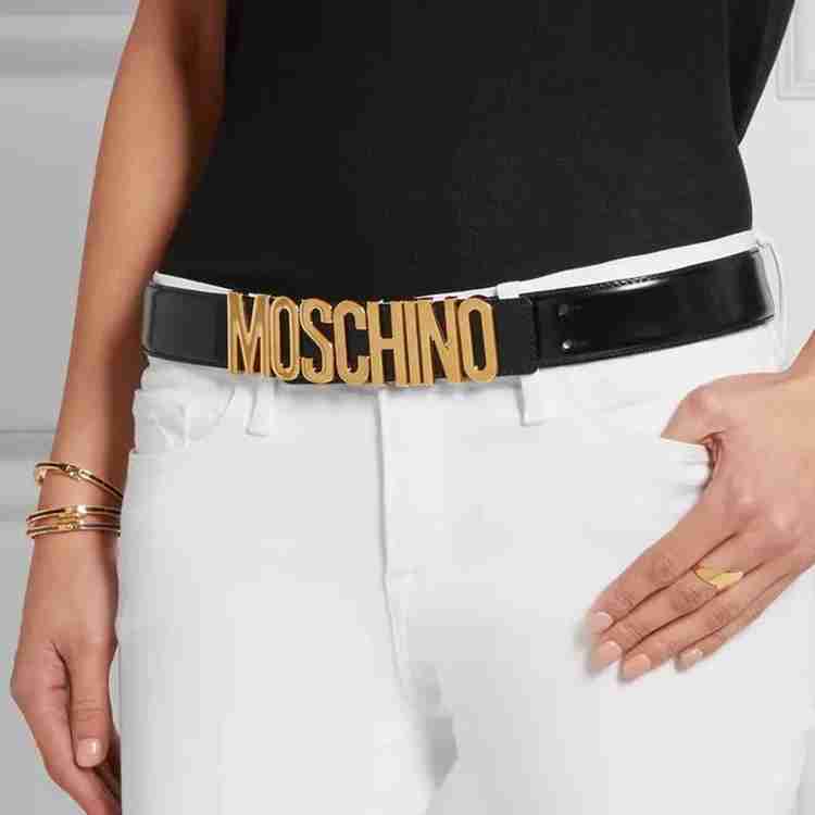 ssn belts Women Casual Party Evening Black Gold Artificial Leather Belt Black Gold Price in India Flipkart