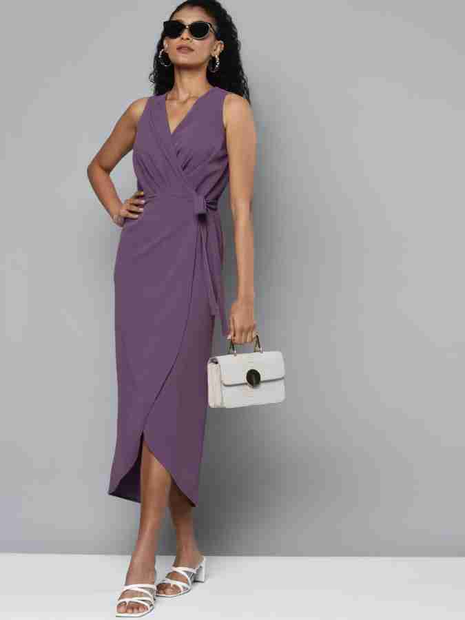 Buy Women Purple KEEP KILLING IT T-shirt Dress Online at Sassafras