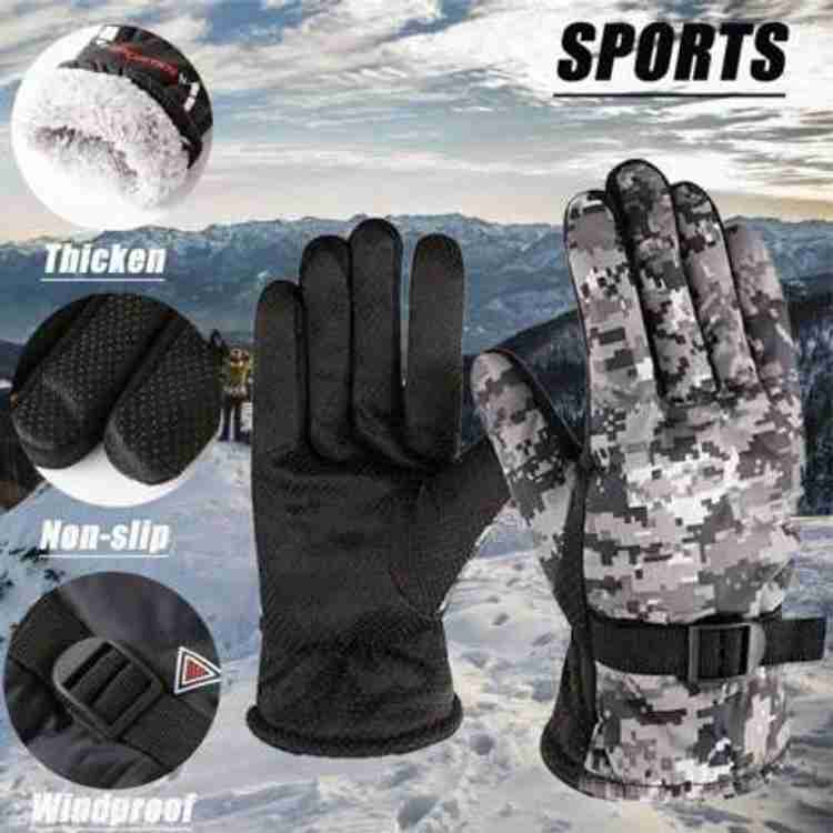 Men's gloves with hand warmer clearance pocket