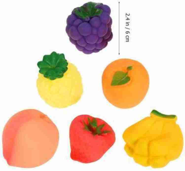 CountryLink Squeezy Toys Fruit 6 pcs Pack for Infants. The Sweet Musical  Sound of The Squeezy Toy Makes Kids Happy and Makes Their Childhood Fun