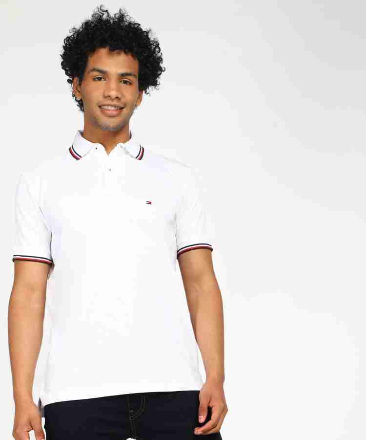 Mens white tommy hilfiger t shirt online