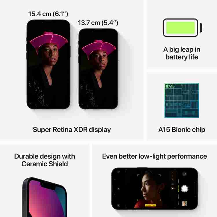 iPhone 13 ( 128 GB GB Storage, Midnight) Online at Best Price On 