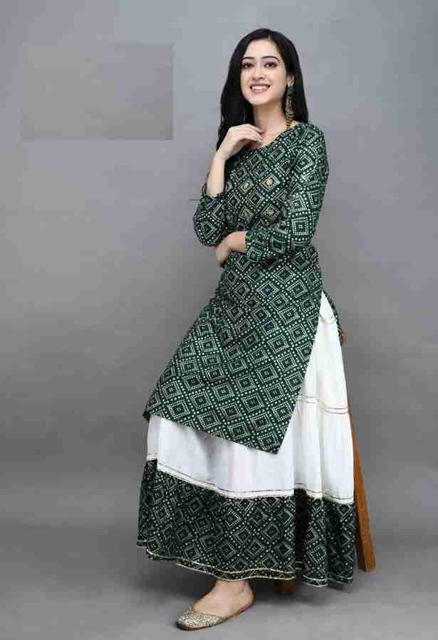 Long kurti skirt dress store