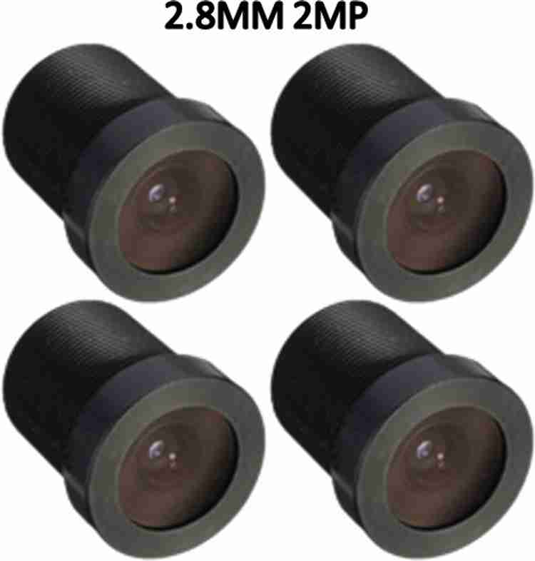 TECRAYS 2.8MM 2MP PACK OF 4 BOARD LENS FOR CCTV CAMERA Standard