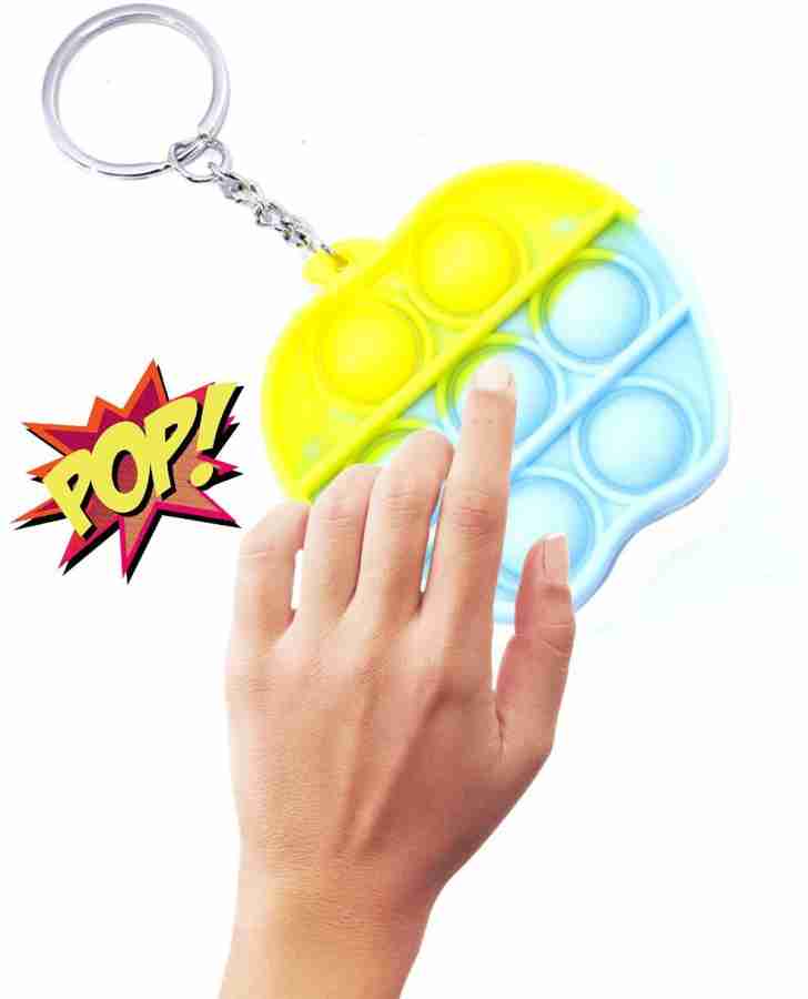 WHITE POPCORN 2 Pcs Mini Push Pop Keychain Toy Stress Reliever Pop Bubble  Squeeze Fidget Key Chain Price in India - Buy WHITE POPCORN 2 Pcs Mini Push  Pop Keychain Toy Stress