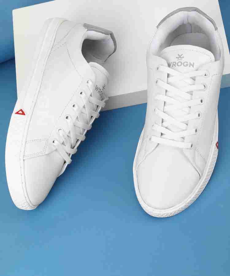Wrogn men white sneakers best sale