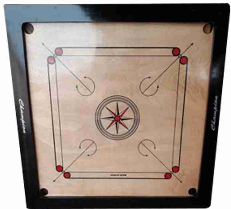 DTD Carrom Board 32 INCH for Adult with Carrom Coin and Powder and