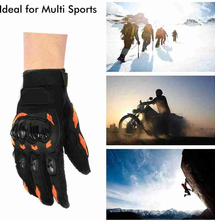 Orange mtb gloves on sale