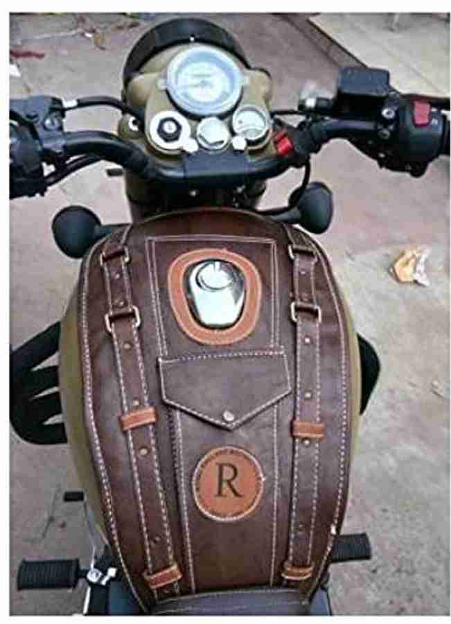 AHLMOTOR Petrol Tank Cover Brown Strap for Royal Enfield Classic 350 500 Strap Royal Enfield Classic Classic 350 Classic 500 Bike Tank Cover Price in India Buy AHLMOTOR Petrol Tank Cover Brown