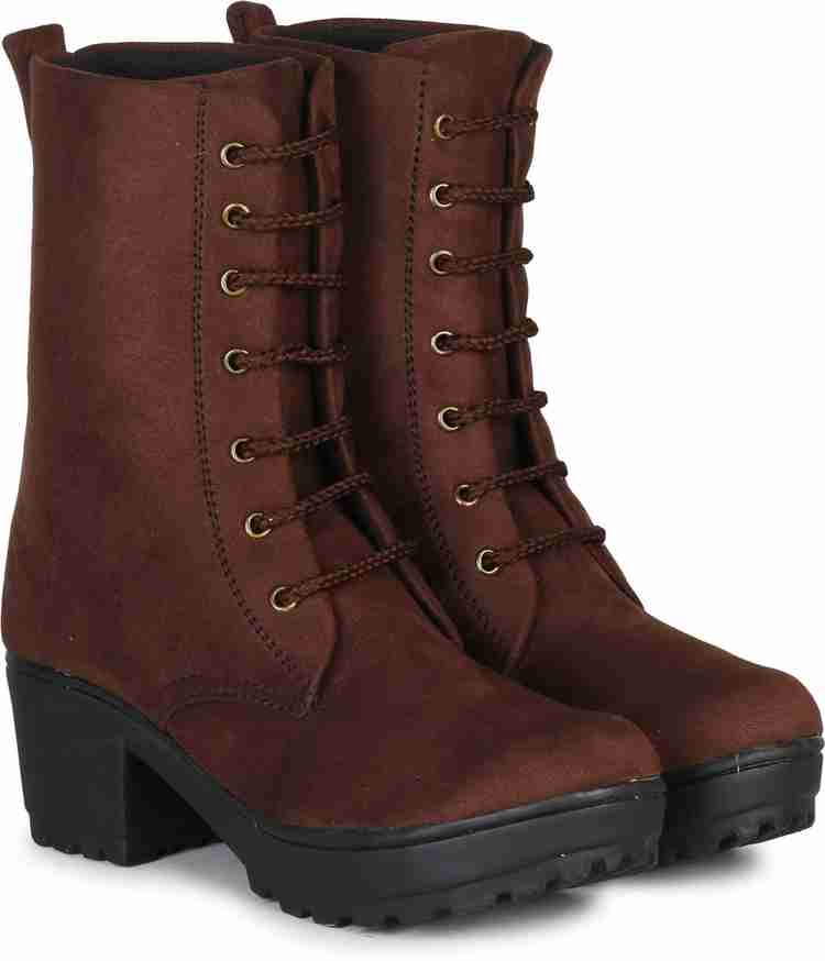 Ishransh Casual Calf Long Boots For Women